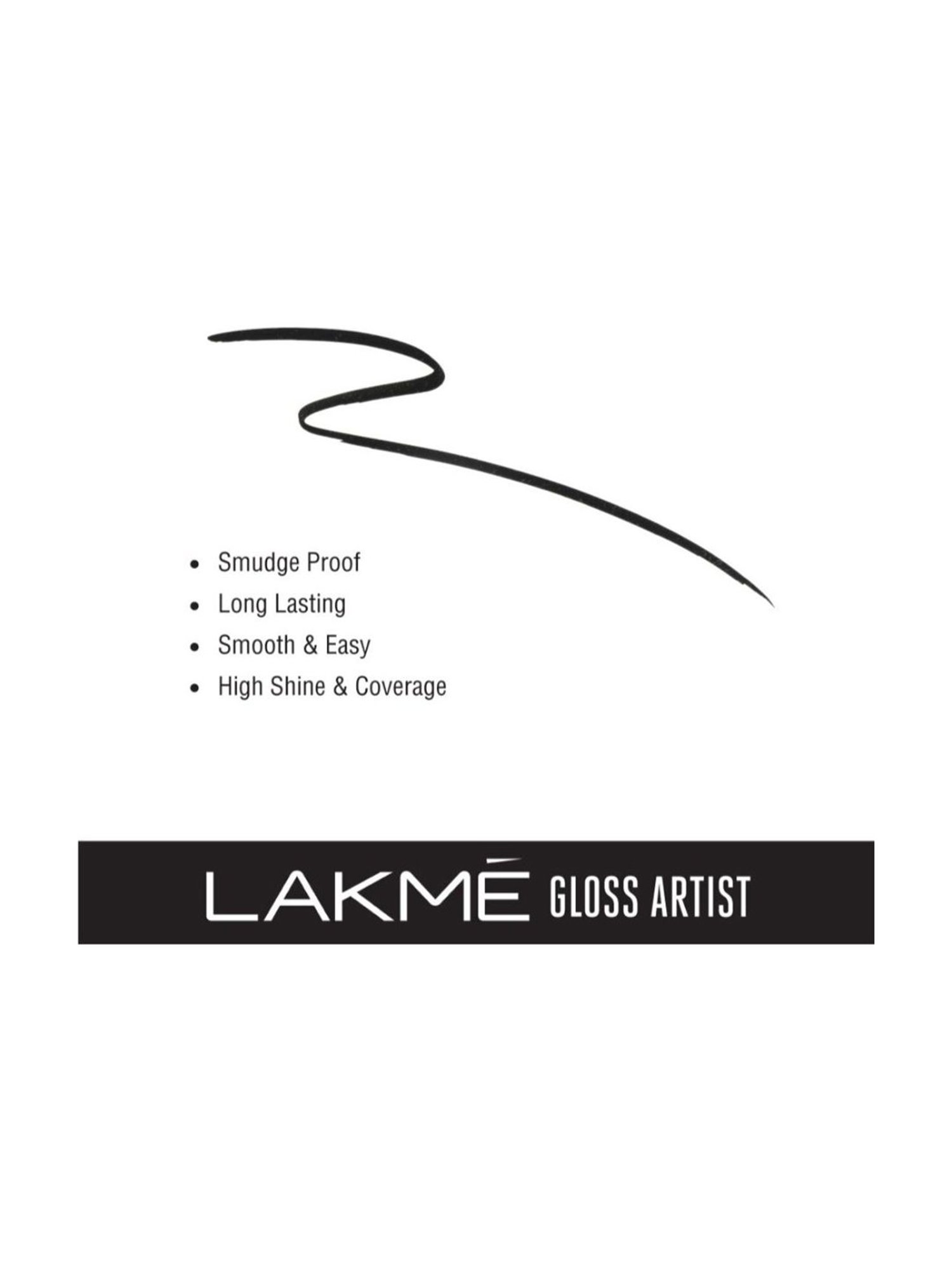 Lakme Absolute Gloss Artist Eyeliner Black 2.5 ml