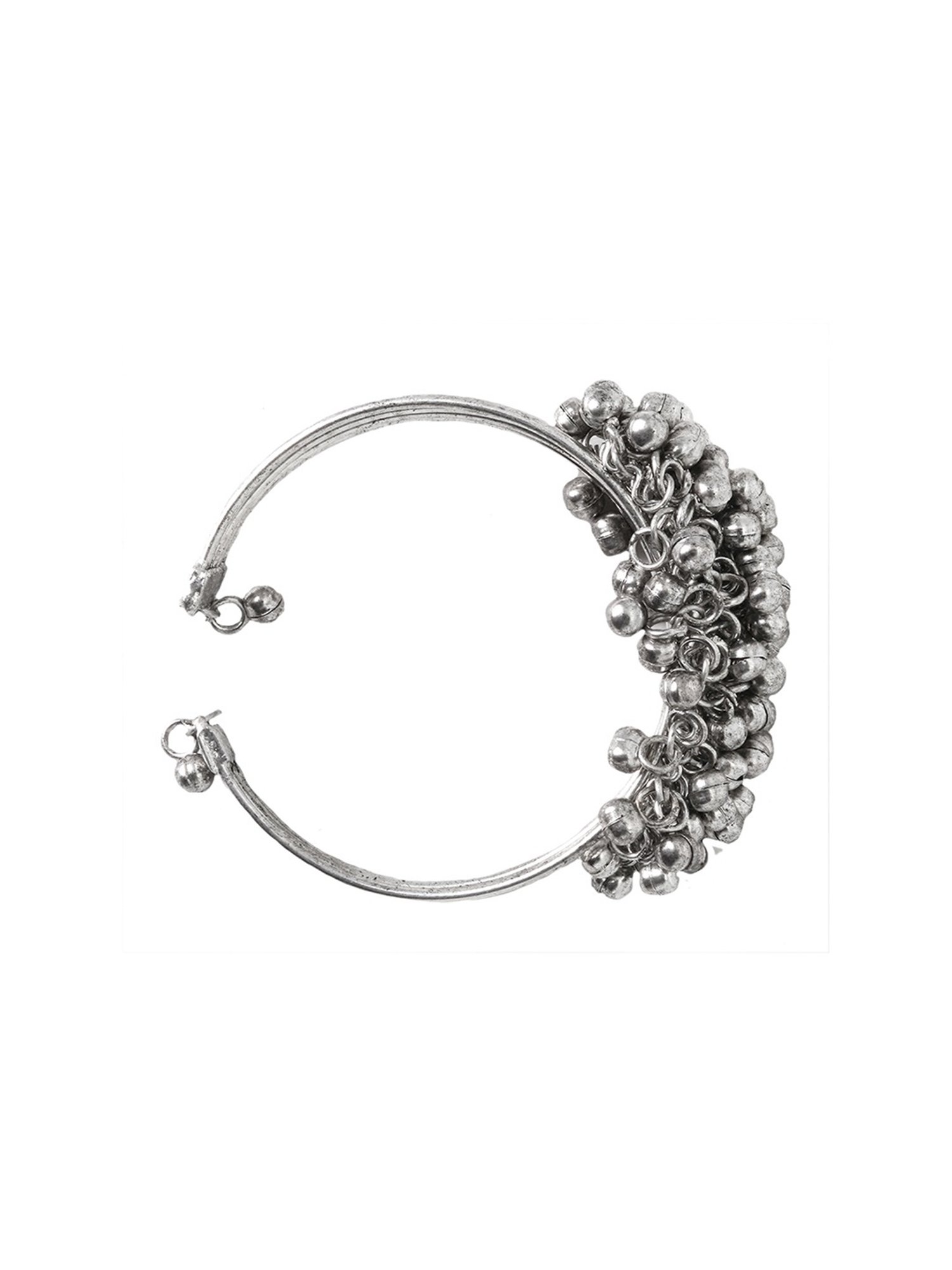 Teejh Silver-Plated Ikshula Stacked Bracelets for Women - Set of 3