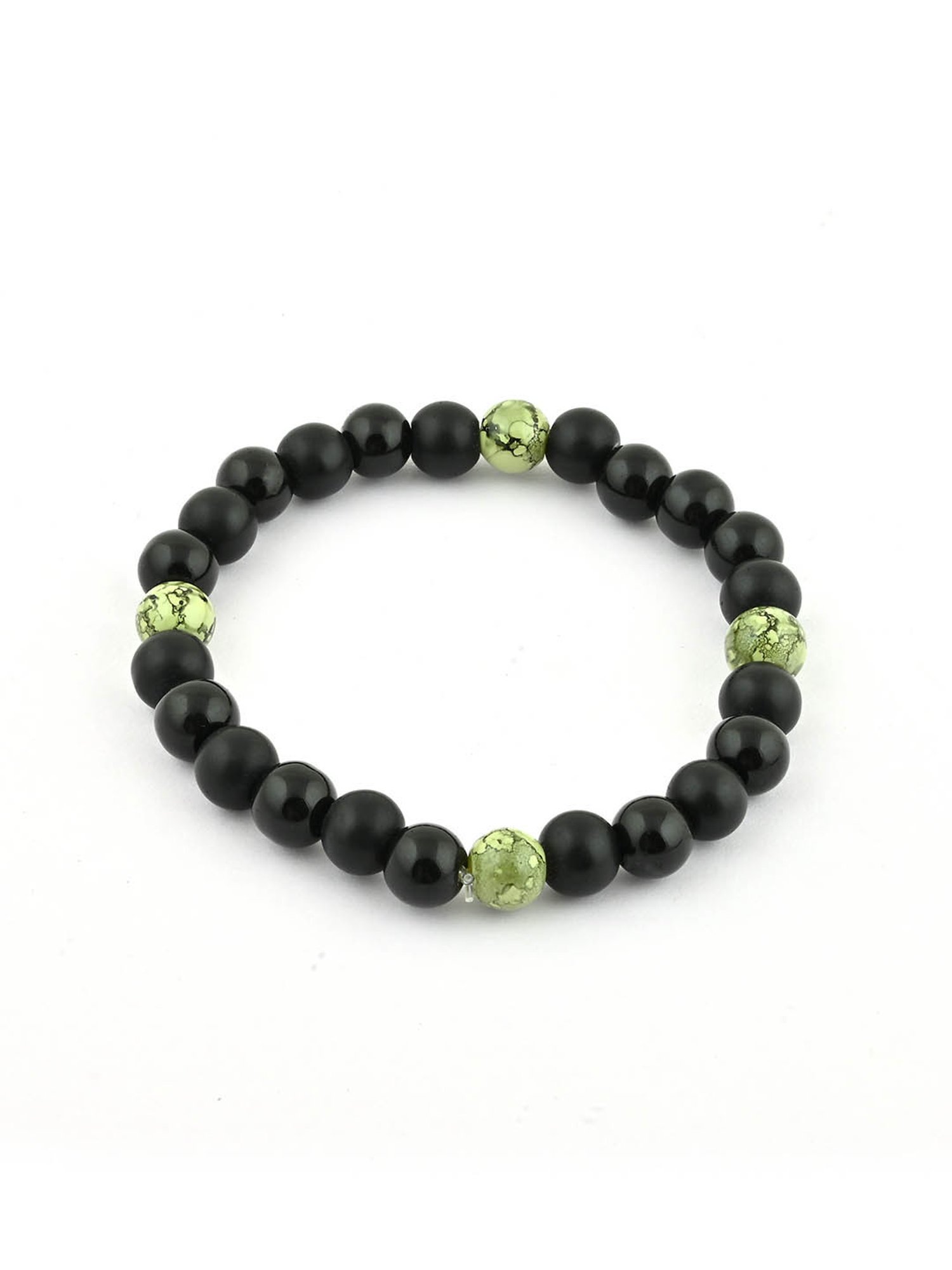 The Bro Code Set of 4 Multi Beaded Metal  Bracelet for Men