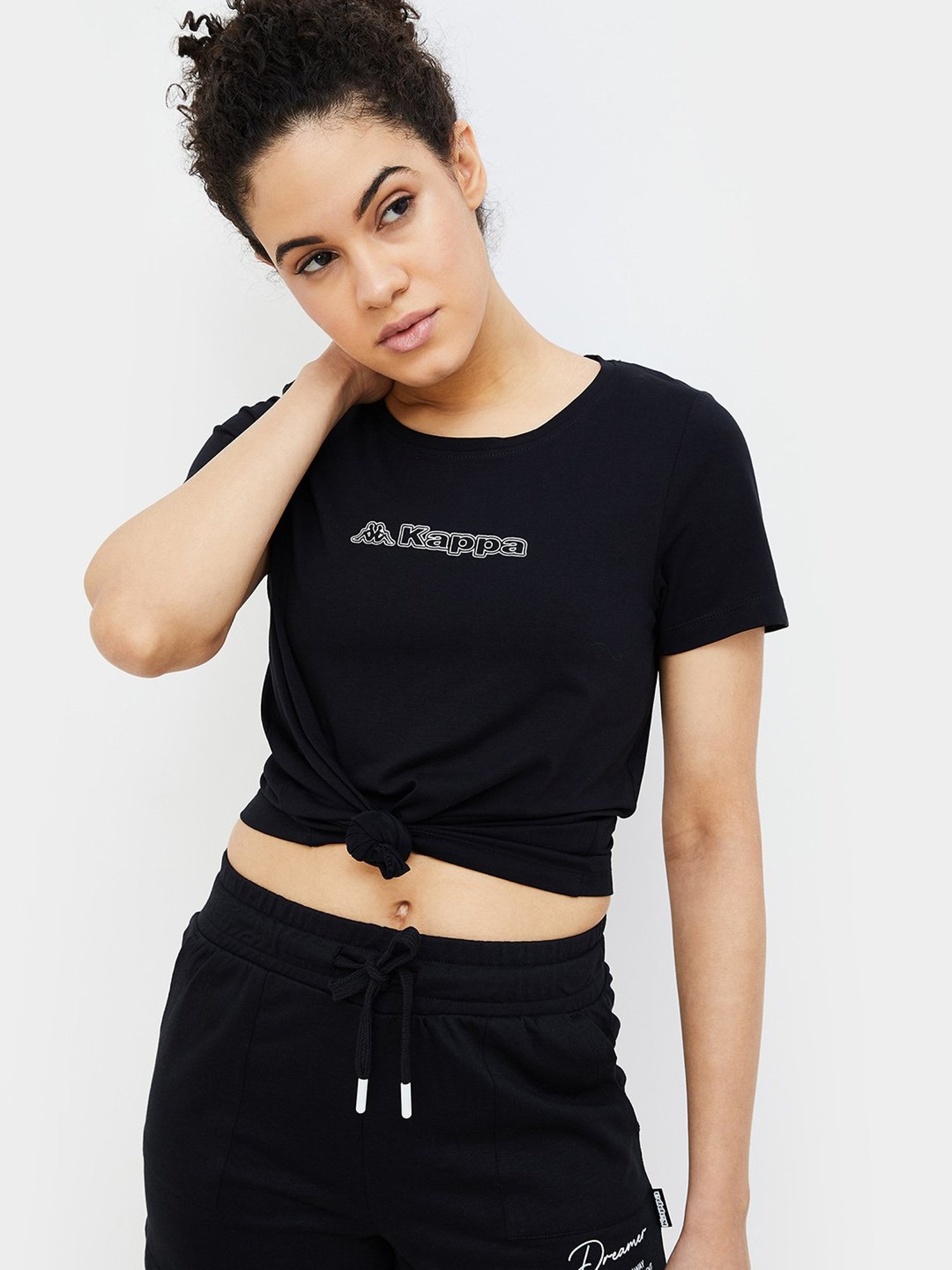 KAPPA Black Graphic Print T-Shirt