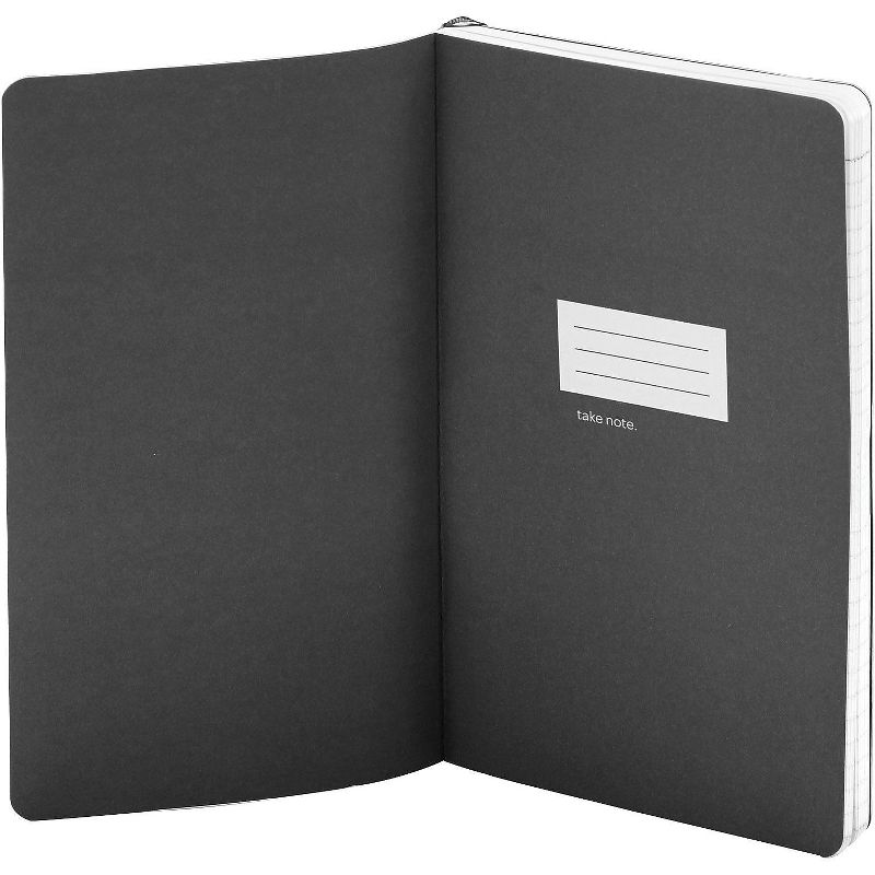 Poppin Dark Gray Medium Softcover Notebook 103193