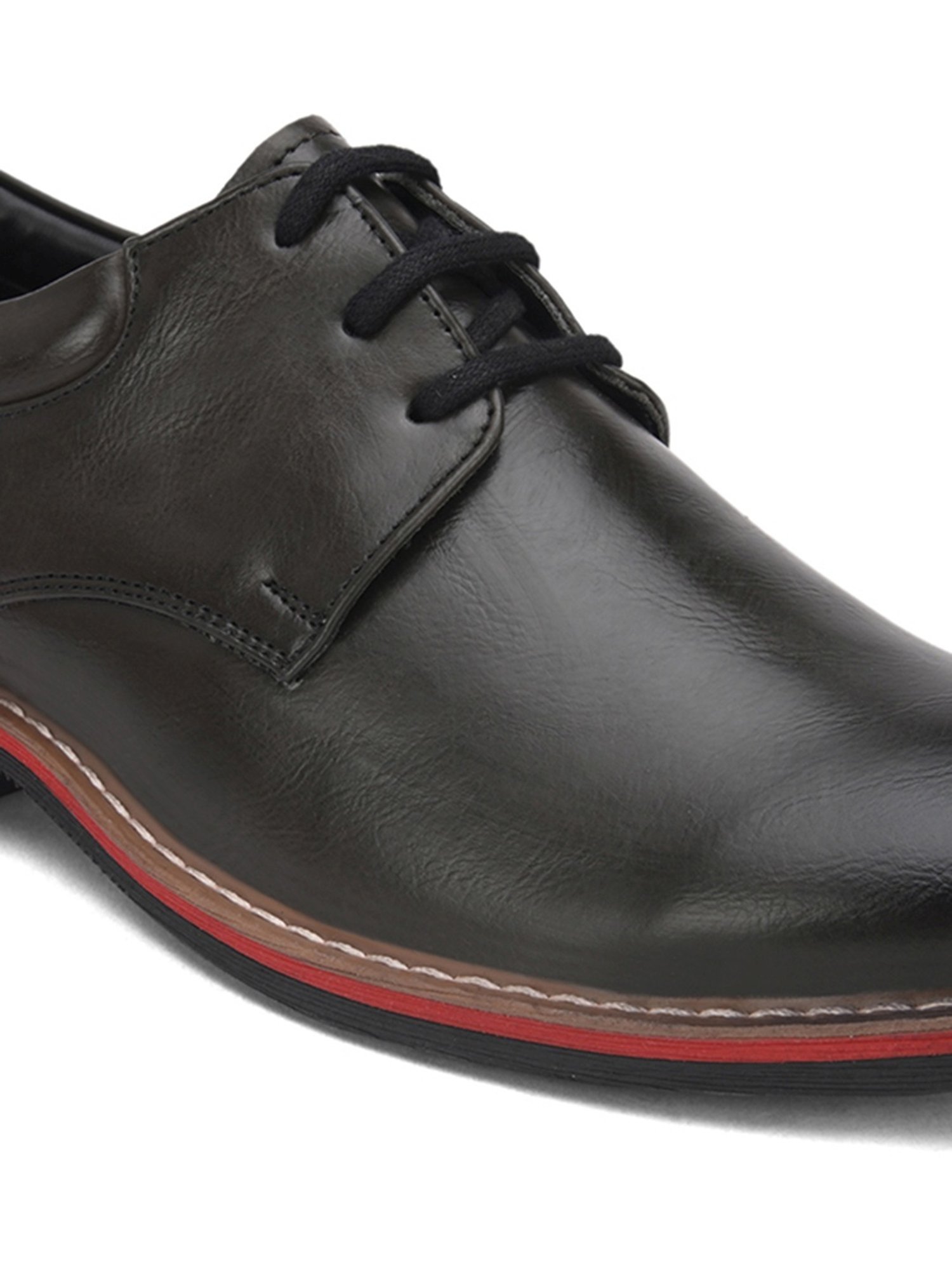 Hydes N Hues Men's Black Derby Shoes