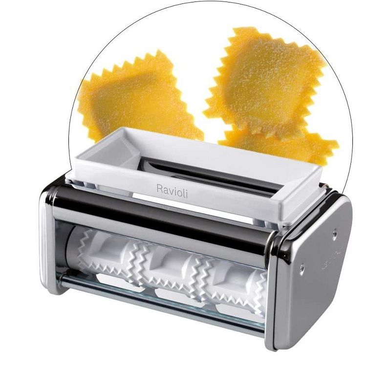 Marcato Ravioli Cutter Attachment, Made in Italy, Works with Atlas 150 Pasta Machine, 7.25 x 4.5-Inches