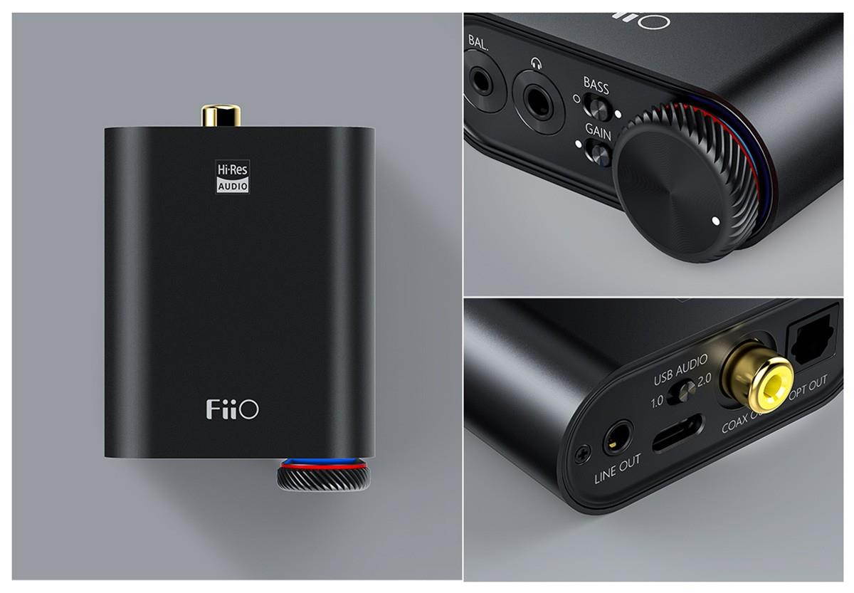 FiiO K3 DSD USB-C DAC and Headphone Amplifier for Home and Computer(3.5mm Single Ended/2.5mm Balanced/Coaxial and Optical Digital Outs)