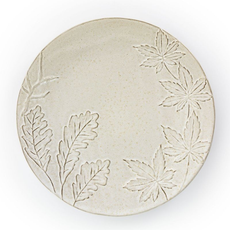 Gibson Elite Naturalia 16 Piece Stoneware Dinnerware Set in Light Grey