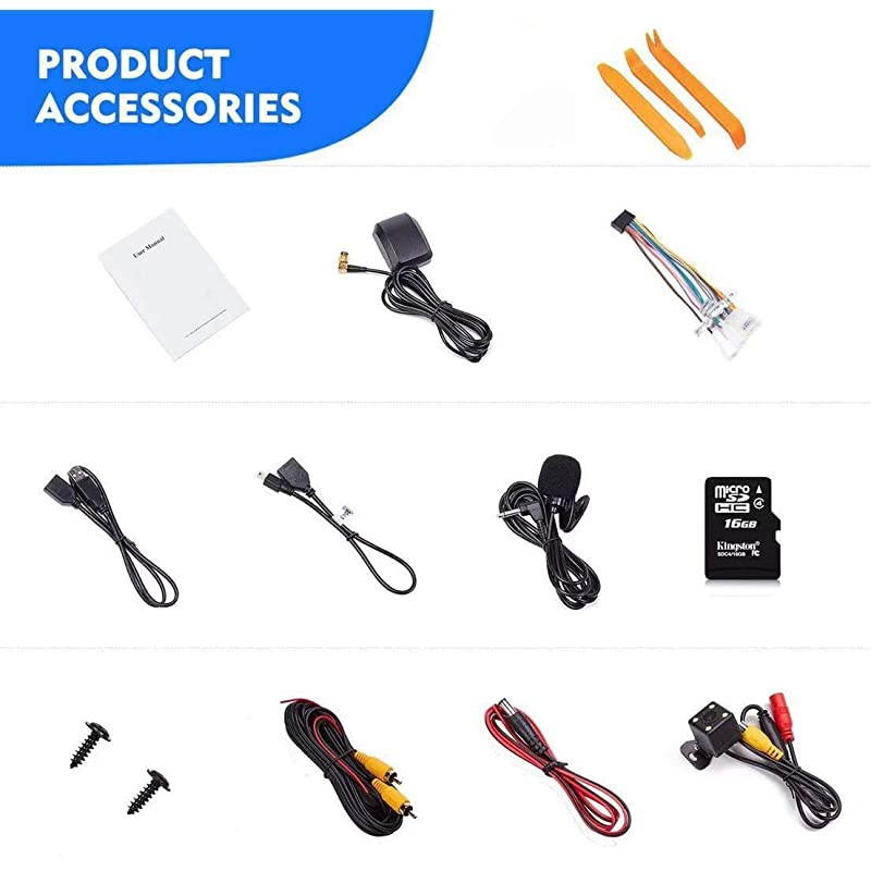 Car Stereo DVD Player-Double Din in-Dash, Multimedia Receiver with Touchscreen, Built-in Bluetooth, MP3 Player, GPS Navigation, SD, AUX Input, Radio Receiver (Function Machine)