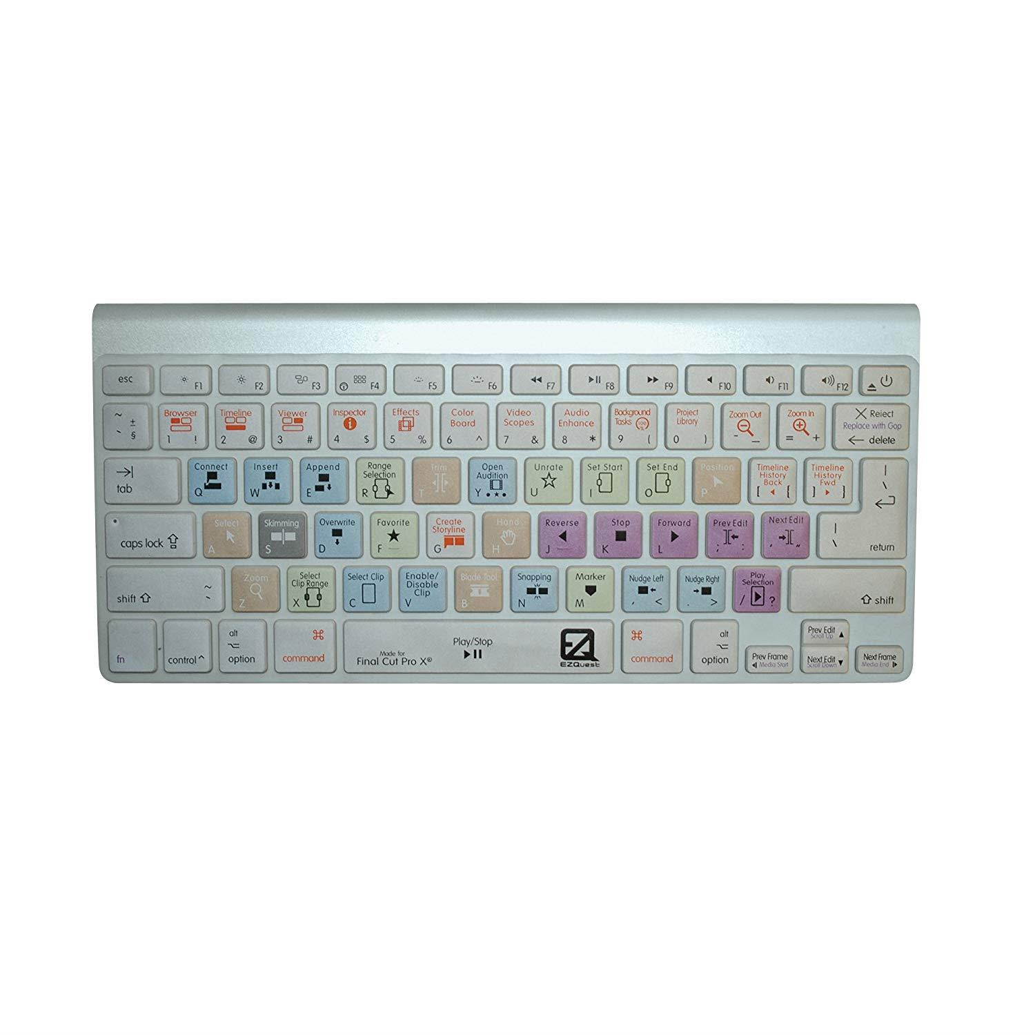 EZQuest Apple Final Cut Pro X Keyboard Cover for MacBook Air 13-Inch/MacBook Pro and Wireless USA/ISO (X22402)
