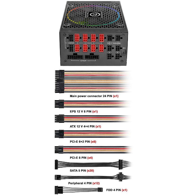 HP 65W Slim with USB AC Adapter - Universal Adapter - USB Interface - For Notebook, Smartphone, MP3 Player - 3 interchangeable tips