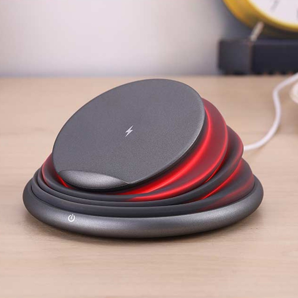 Mobile Phone Holder Bracket Wireless Charger Multi-function Wireless Charging Black