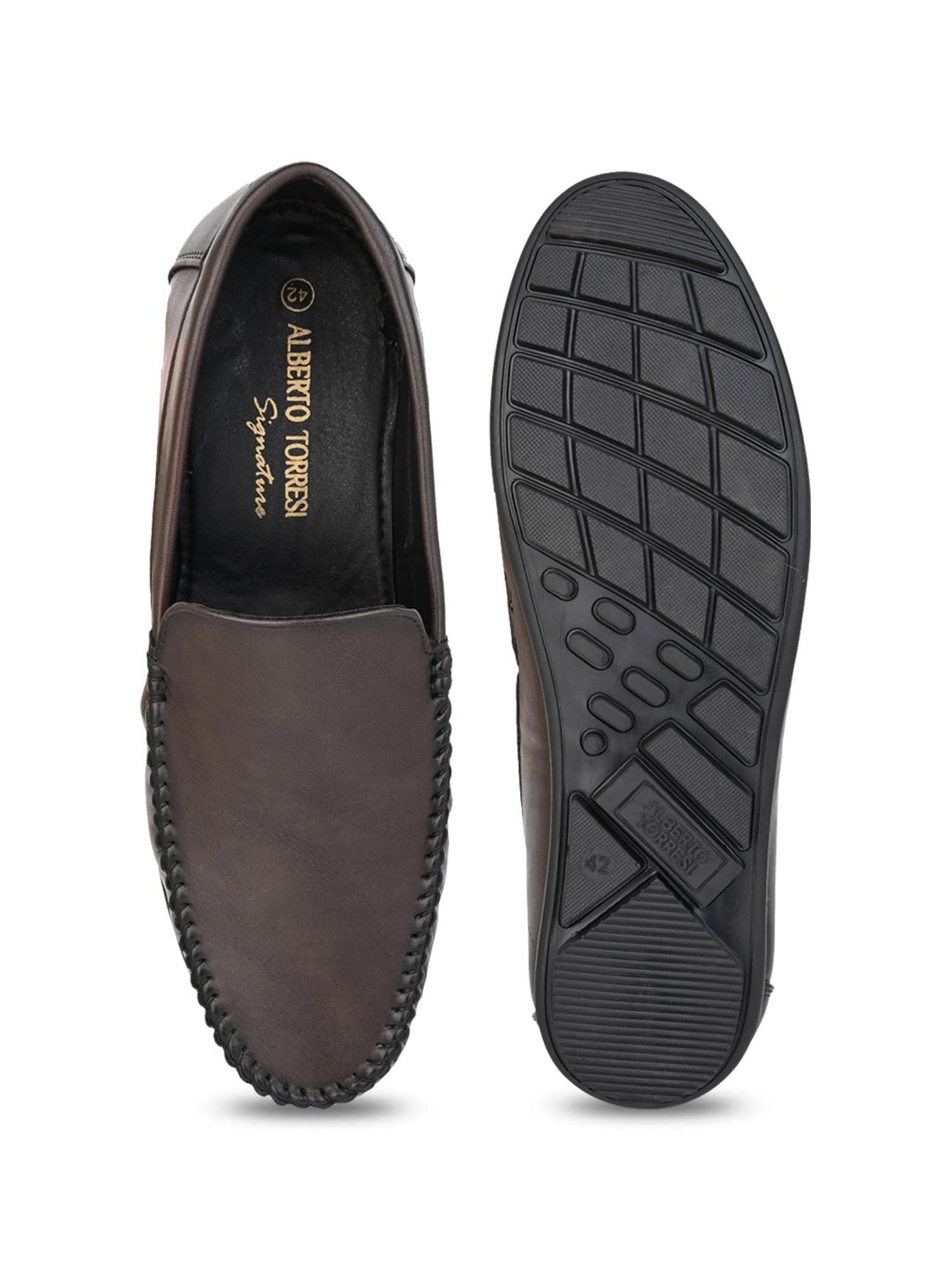 Alberto Torresi Men's Men's Brown Casual Loafers