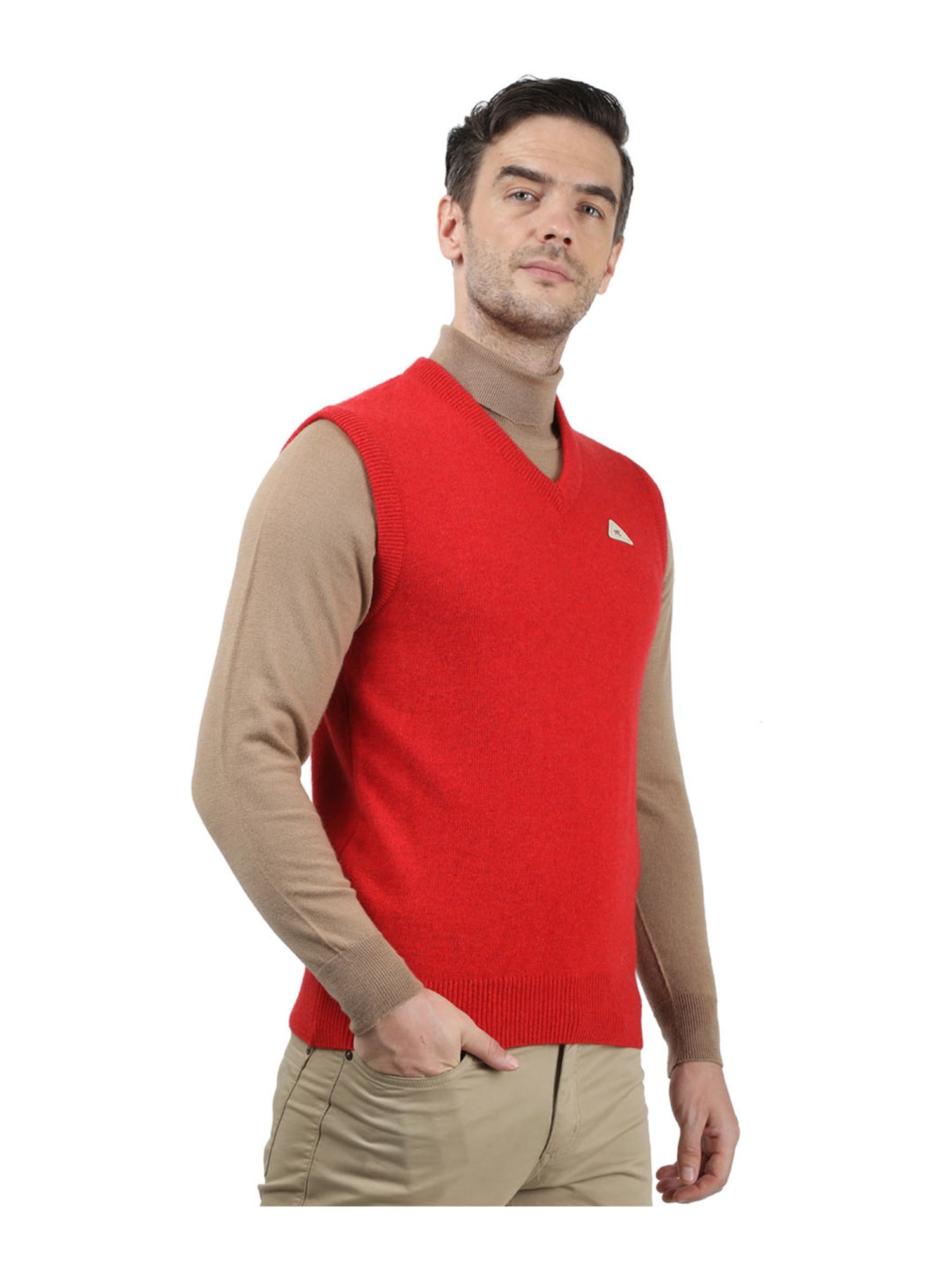 Monte Carlo Red Regular Fit Sweater