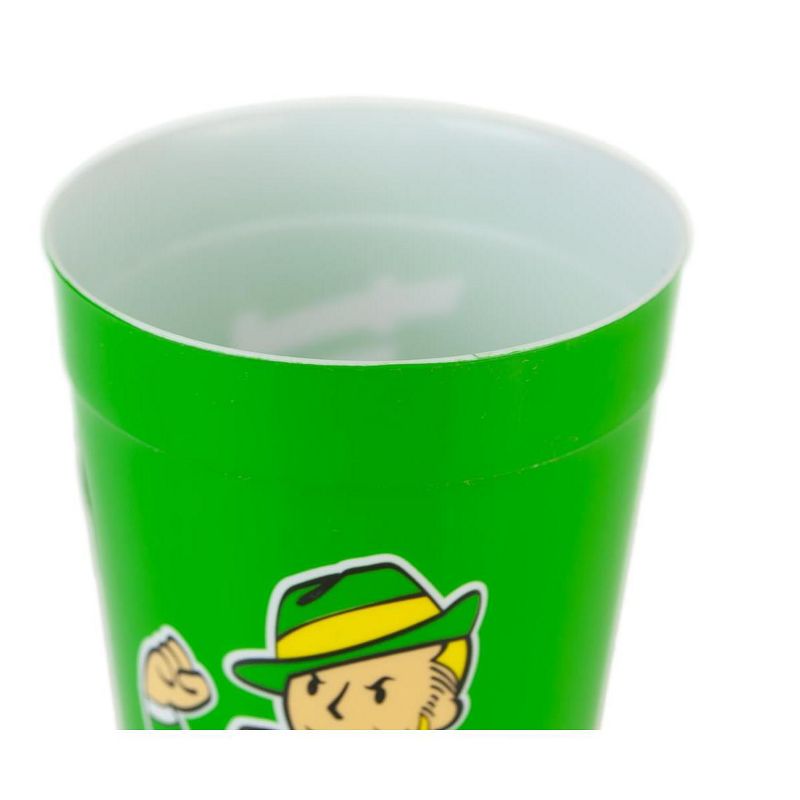 Just Funky Fallout Vault Boy "Four Leaf Clover" Perk 16oz Plastic Cup