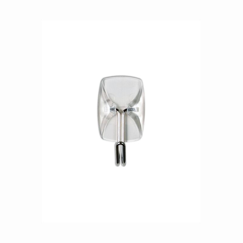 Command Small Sized Wire Decorative Hooks Clear