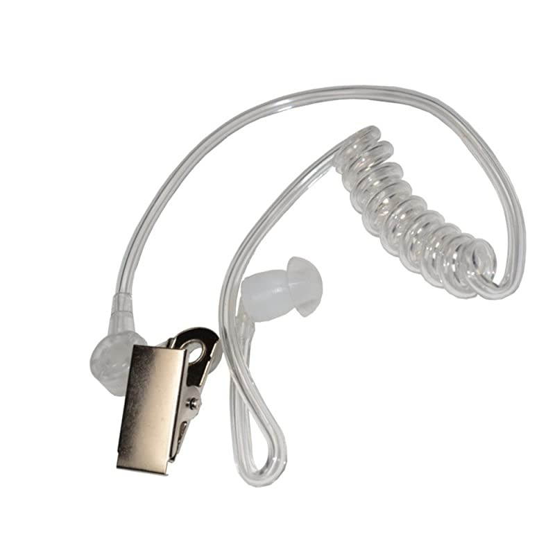 4Pack Hands Free 2Pin Headset with Earpiece and Microphone Compatible with Bearcom Radio Devices BC10 BC20 BC90 BC95 BC120 BC130 Black BoxBlack Box Plus