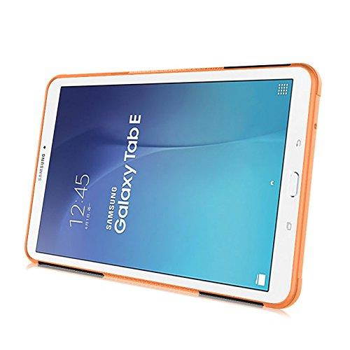 Hybrid Protective Hard Case Cover for Samsung Galaxy Tab E 9.6" inch Tablet T560 Orange