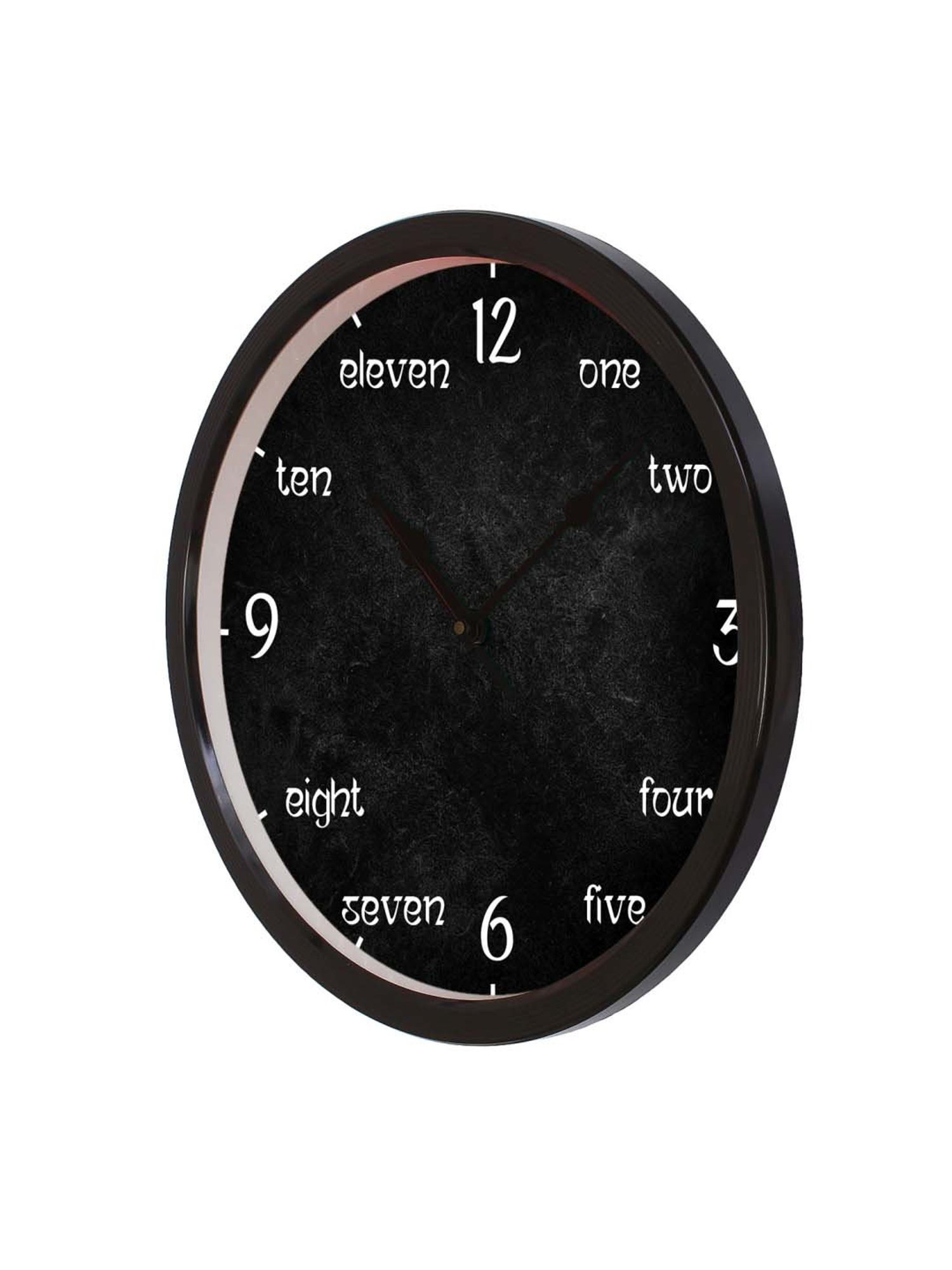 SEIKO classic black plastic wall clock with sweep movement