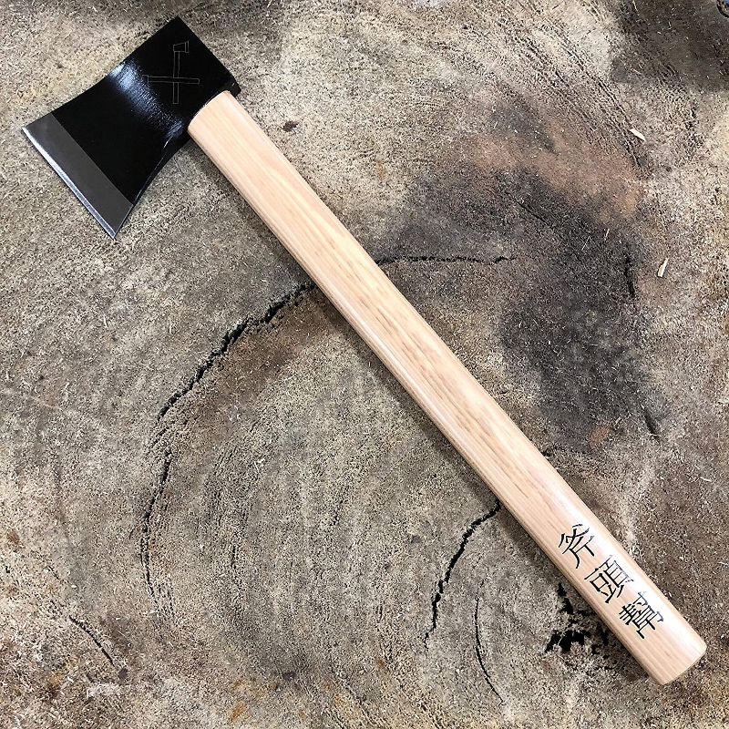 Cold Steel 90AXG 20.25" 21-Oz Carbon Steel Chinese Kung Fu Martial Arts Axe Gang Hatchet Throwing Axe for Outdoor Camping, Wood Cutting & Tournaments