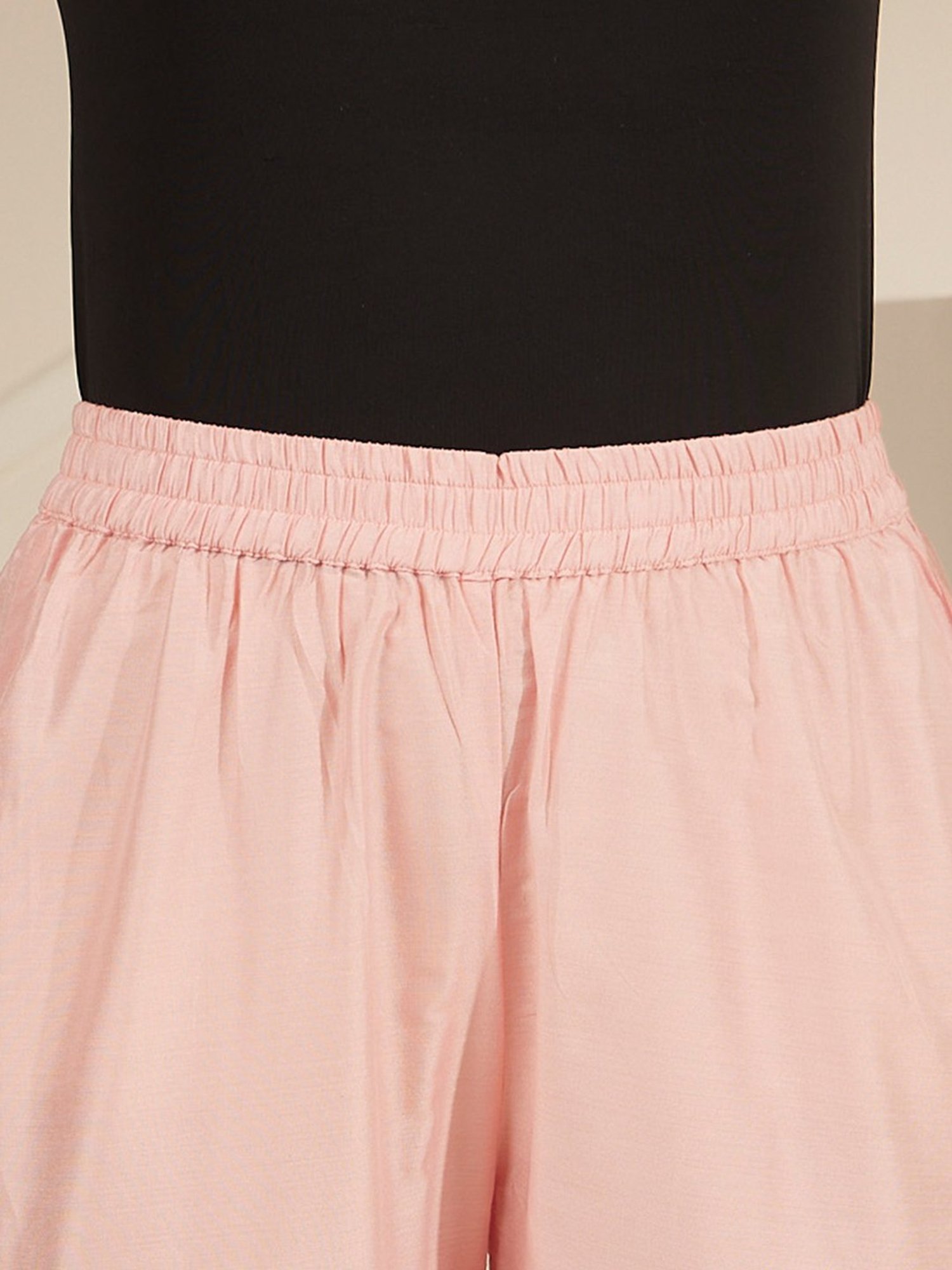 Daali Pink Viscose Blooming Mood Pencil Pants