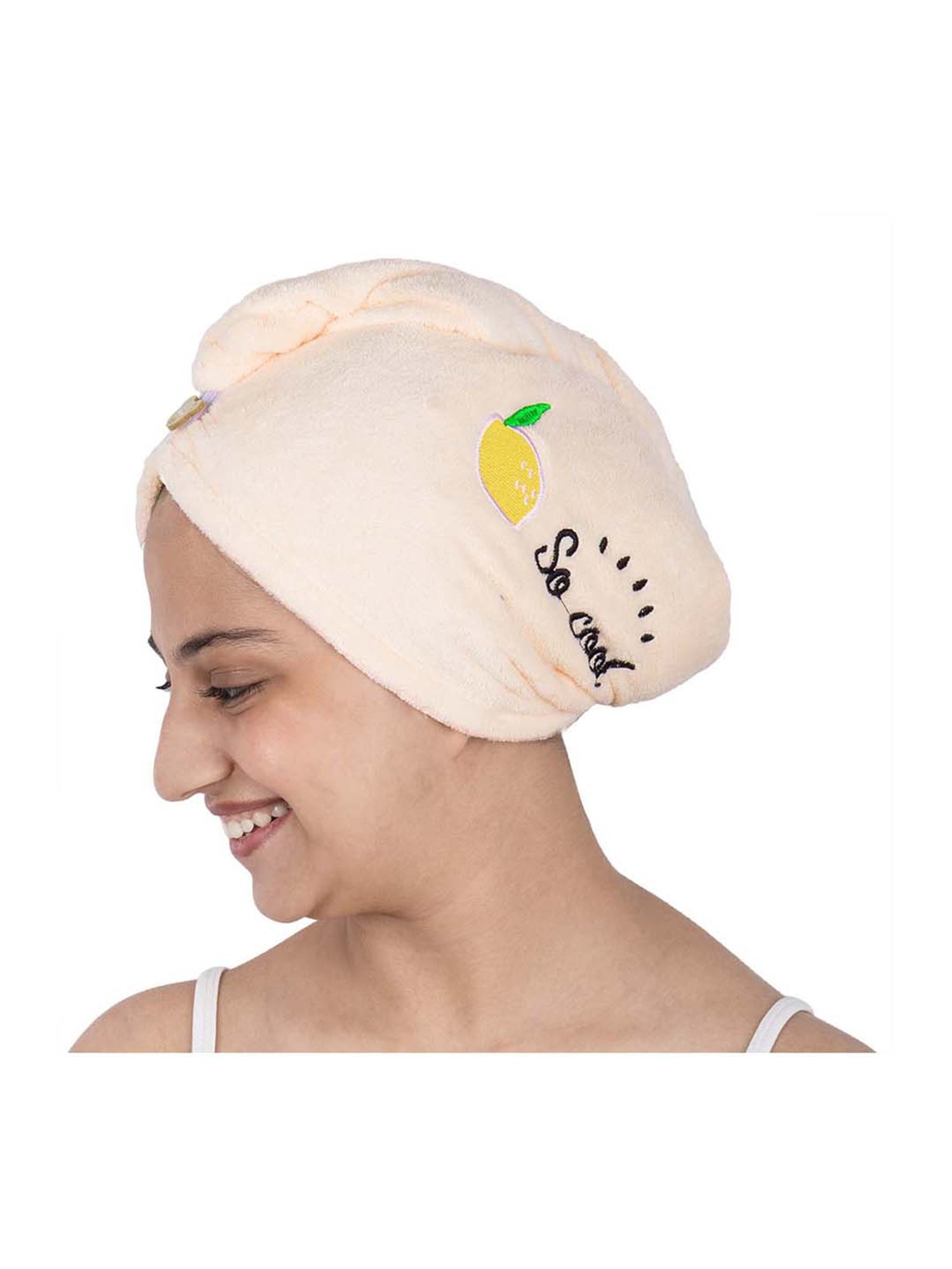 Streak Street Microfiber Hair Wrap Towel Blushy Mango