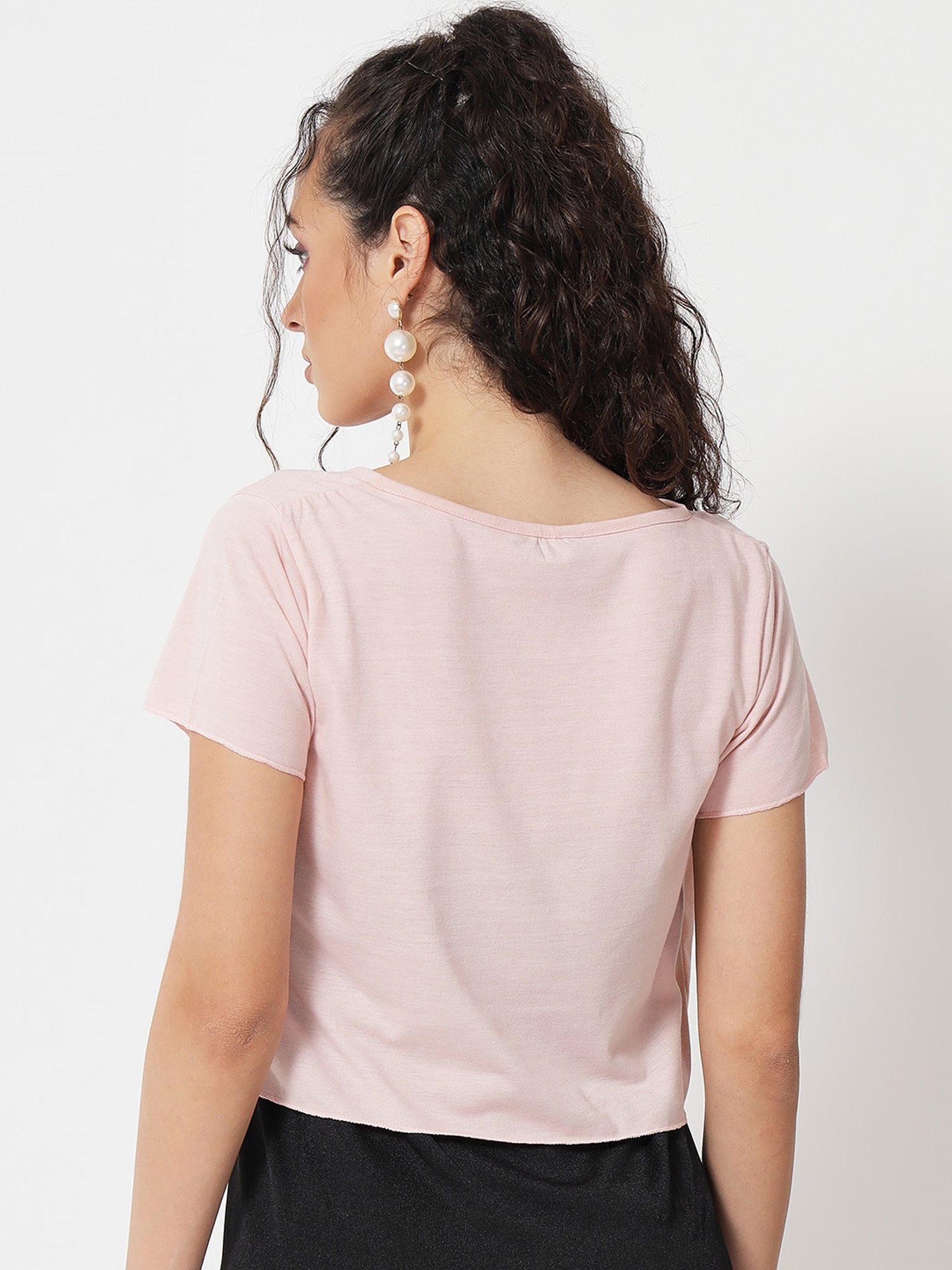 Trend Arrest Pink Crop Shrug