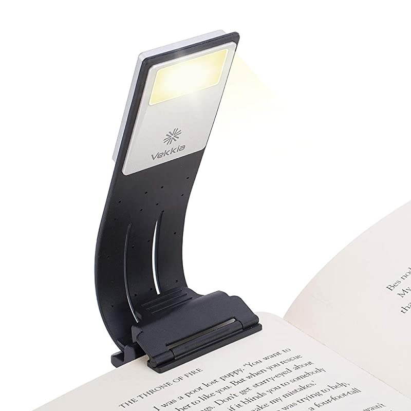 Bookmark Book Light Clip on Reading Lights for Books in Bed Infinite Brightness Levels Soft Light Easy for Eyes Builtin USB Cable Easy Charge Perfect for Avid Readers