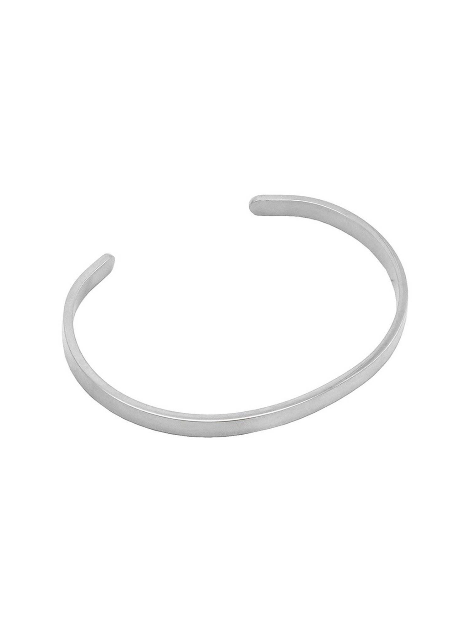 Joker & Witch Silver Minimal Band Flexible fit Bracelet