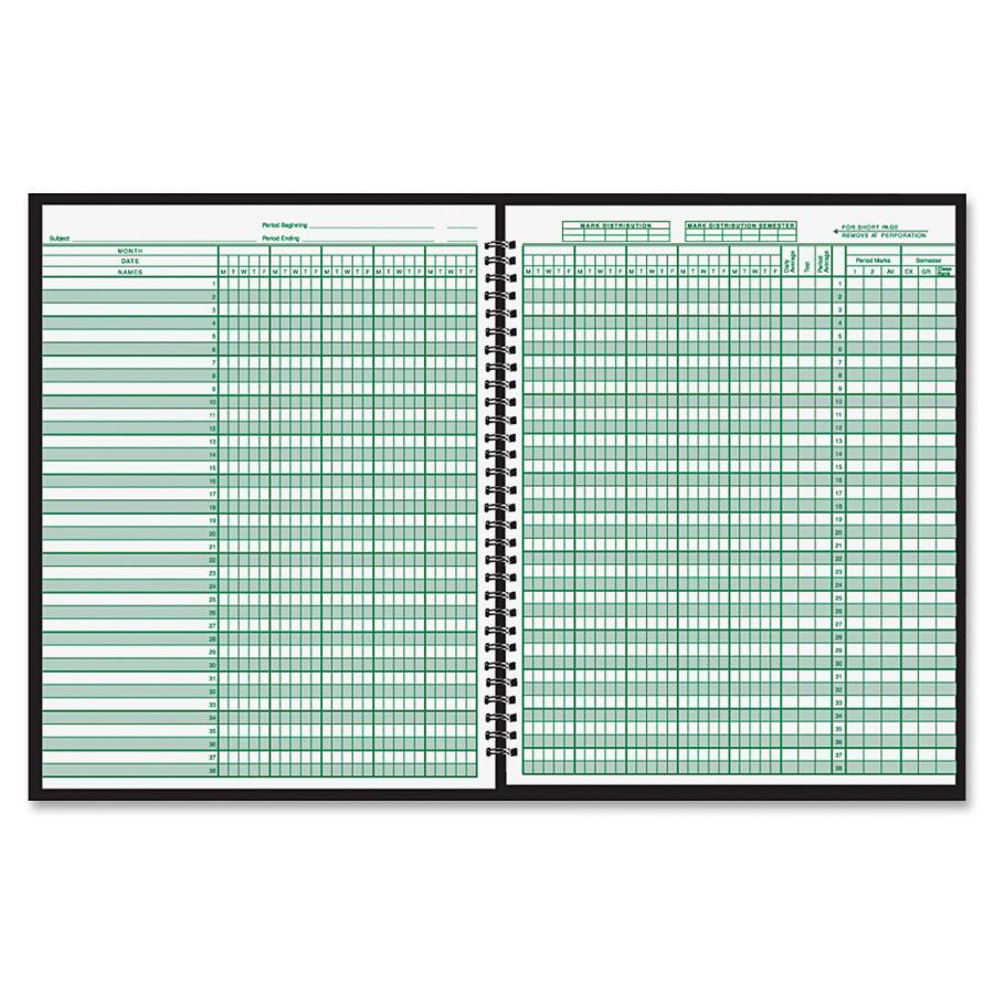 Ward Combo Teachers Record/planning Book - Wire Bound - 11" X 8.50" (91018)