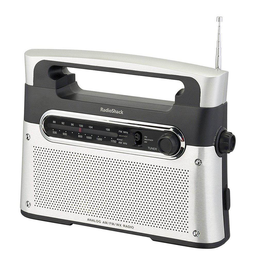 radioshack portable analog tuning am/fm/weather tabletop radio