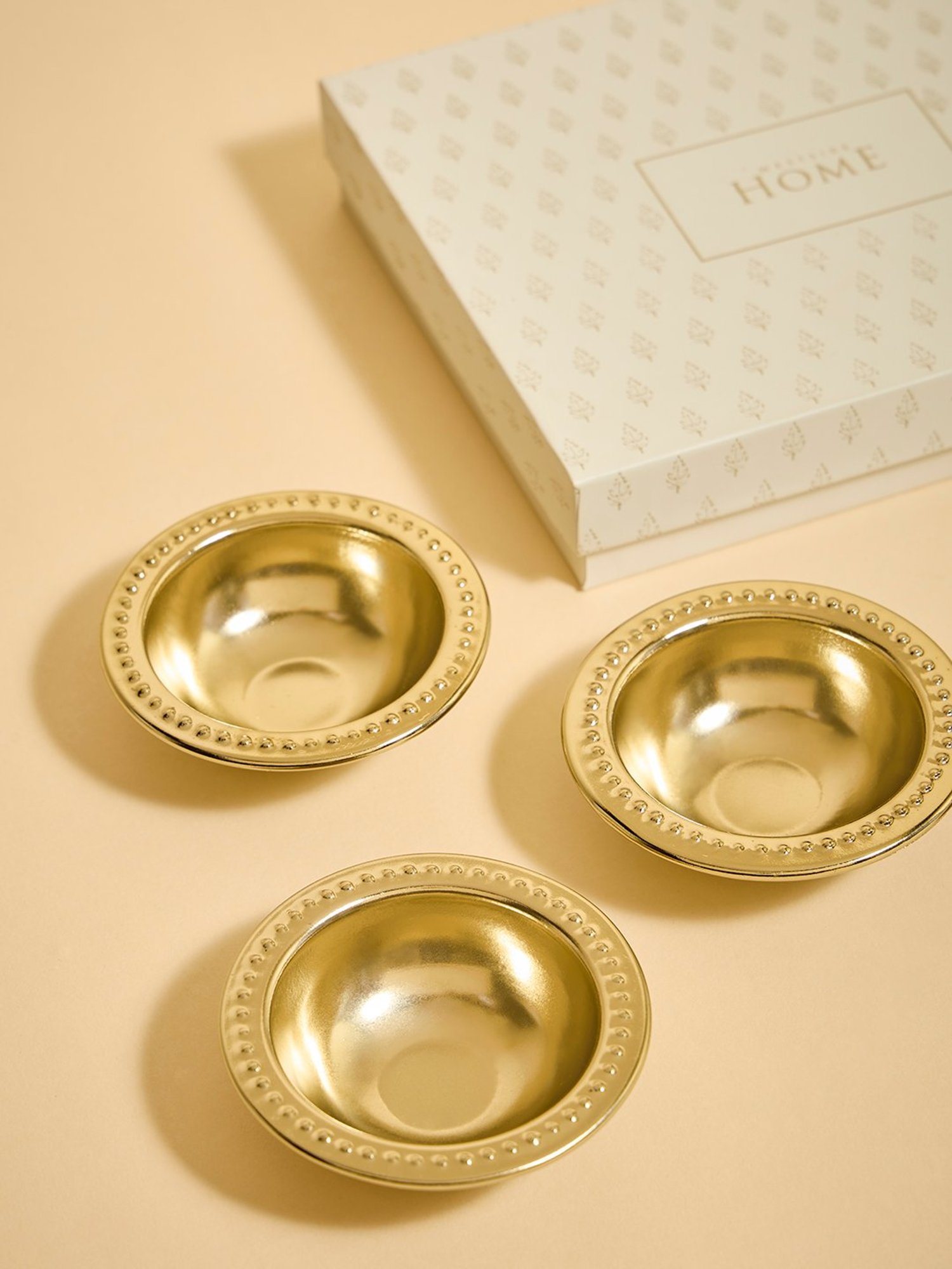 Westside Home Gold Diyas (Set of 4)- Festive Season Gift