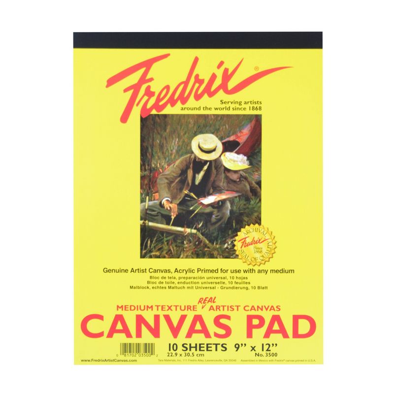 Fredrix Canvas Pads, 9 X 12" - 2pk