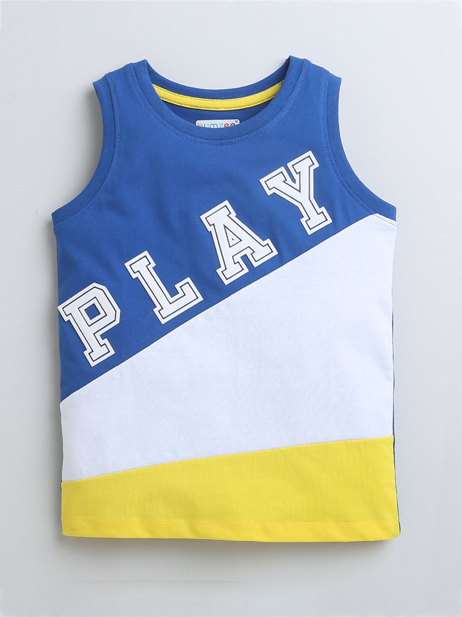 Bumzee Boys Multicolor Color Block T-Shirt