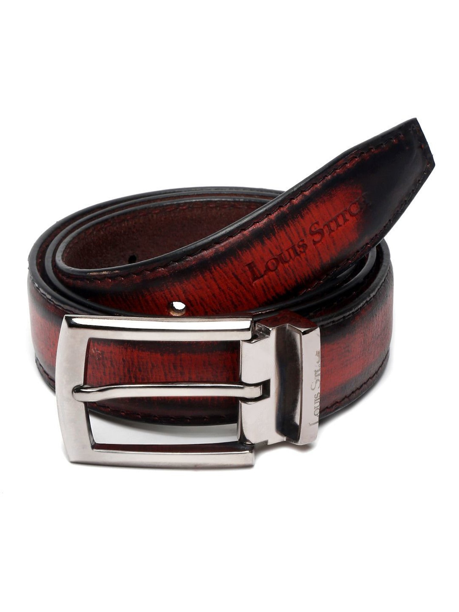 Fossil Julian Black Leather Solid Waist Belt