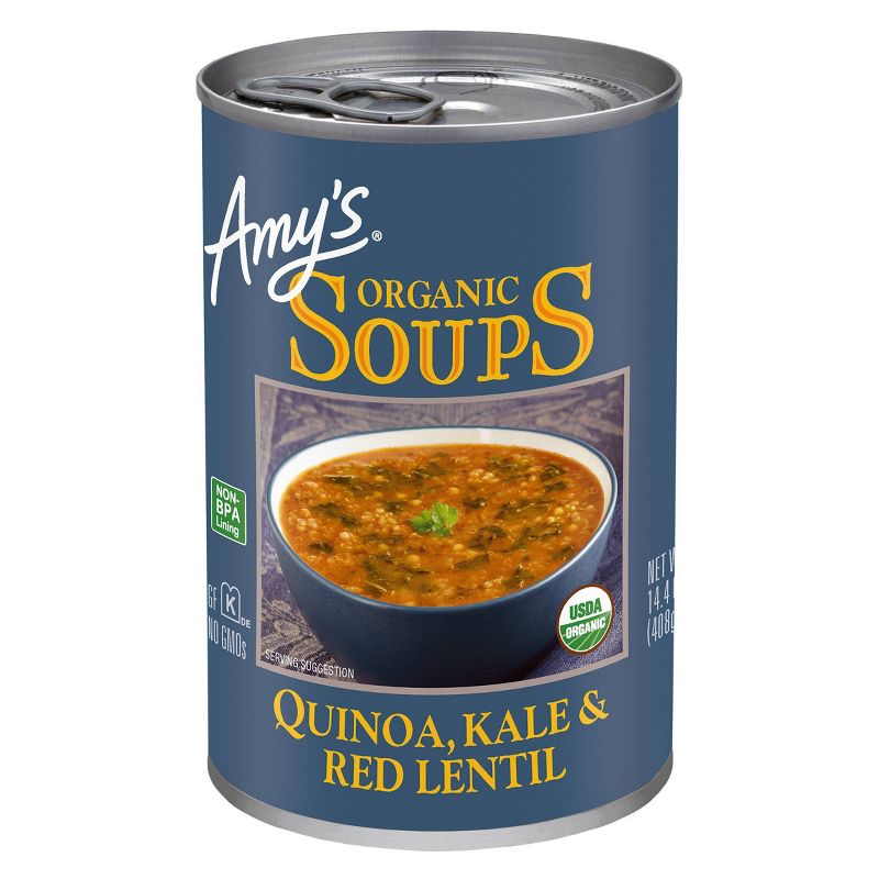 Amy's Organic Quinoa, Kale & Red Lentil Soup - 14.4oz