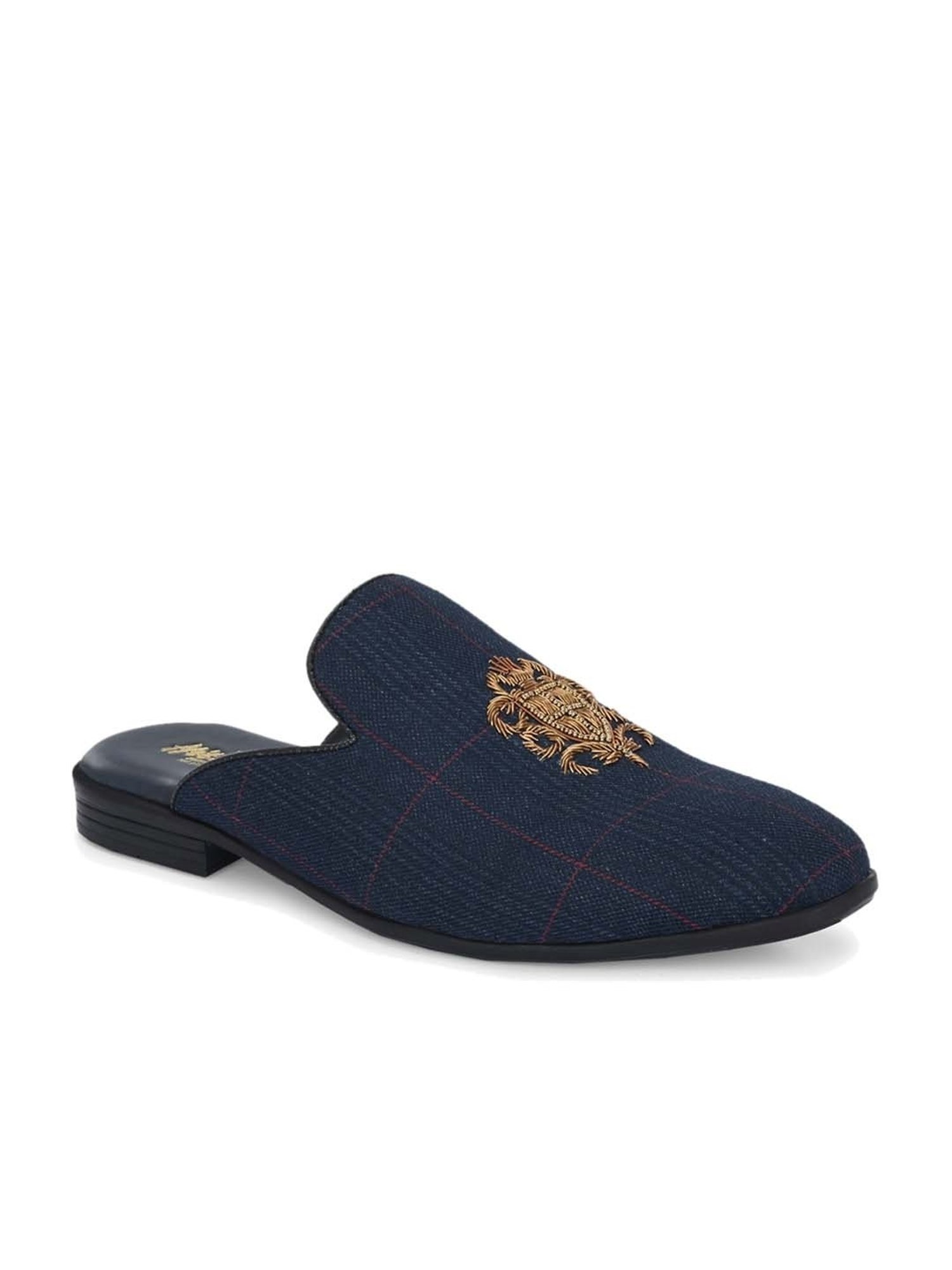 Hitz Men's Blue Mule Shoes