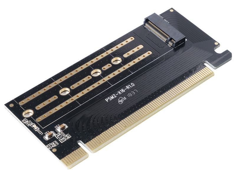 ORICO M.2 NVME to PCI-E Adapter, M2 SSD to PCI-e 3.0 x4 Host Controller Expansion Card with Low Profile Bracket, Support M Key Solid State Drive