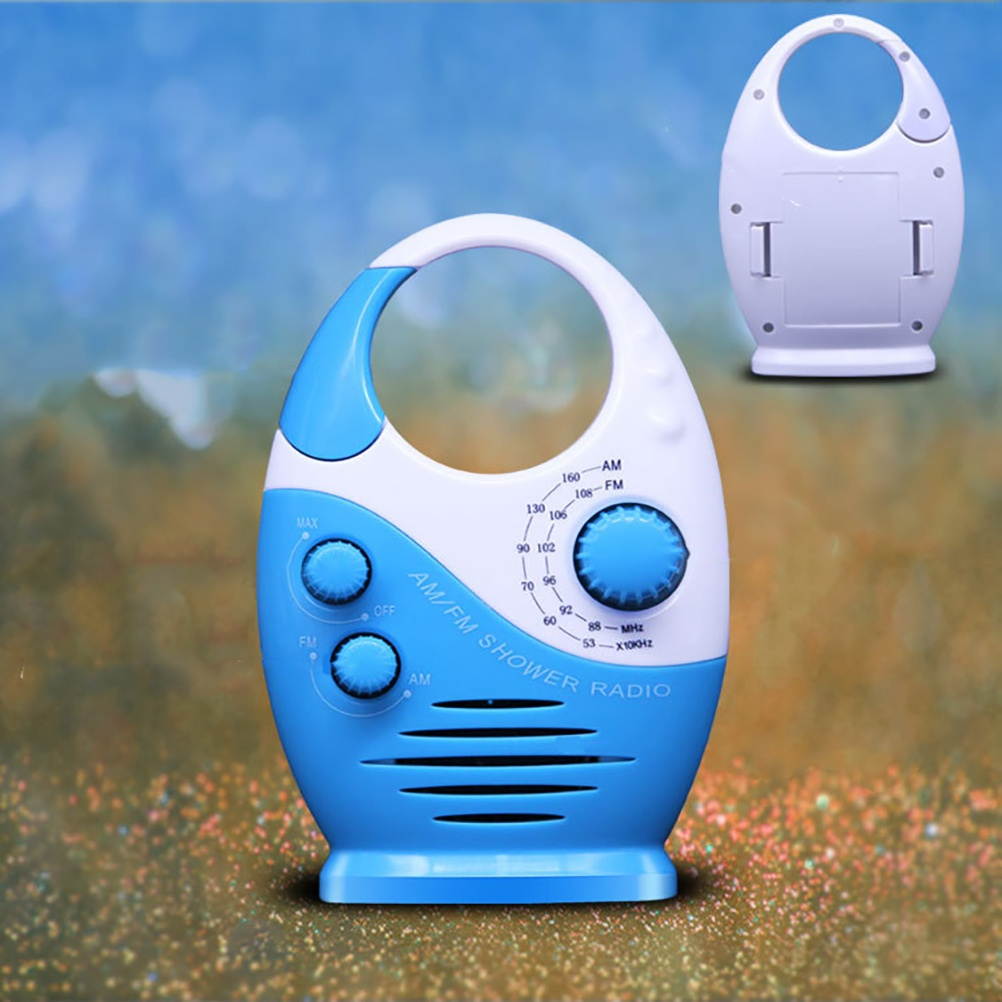 1Pc Music Loudspeaker Mini Waterproof Radio AM/FM Radio Shower Radio for Toilet Indoor Home