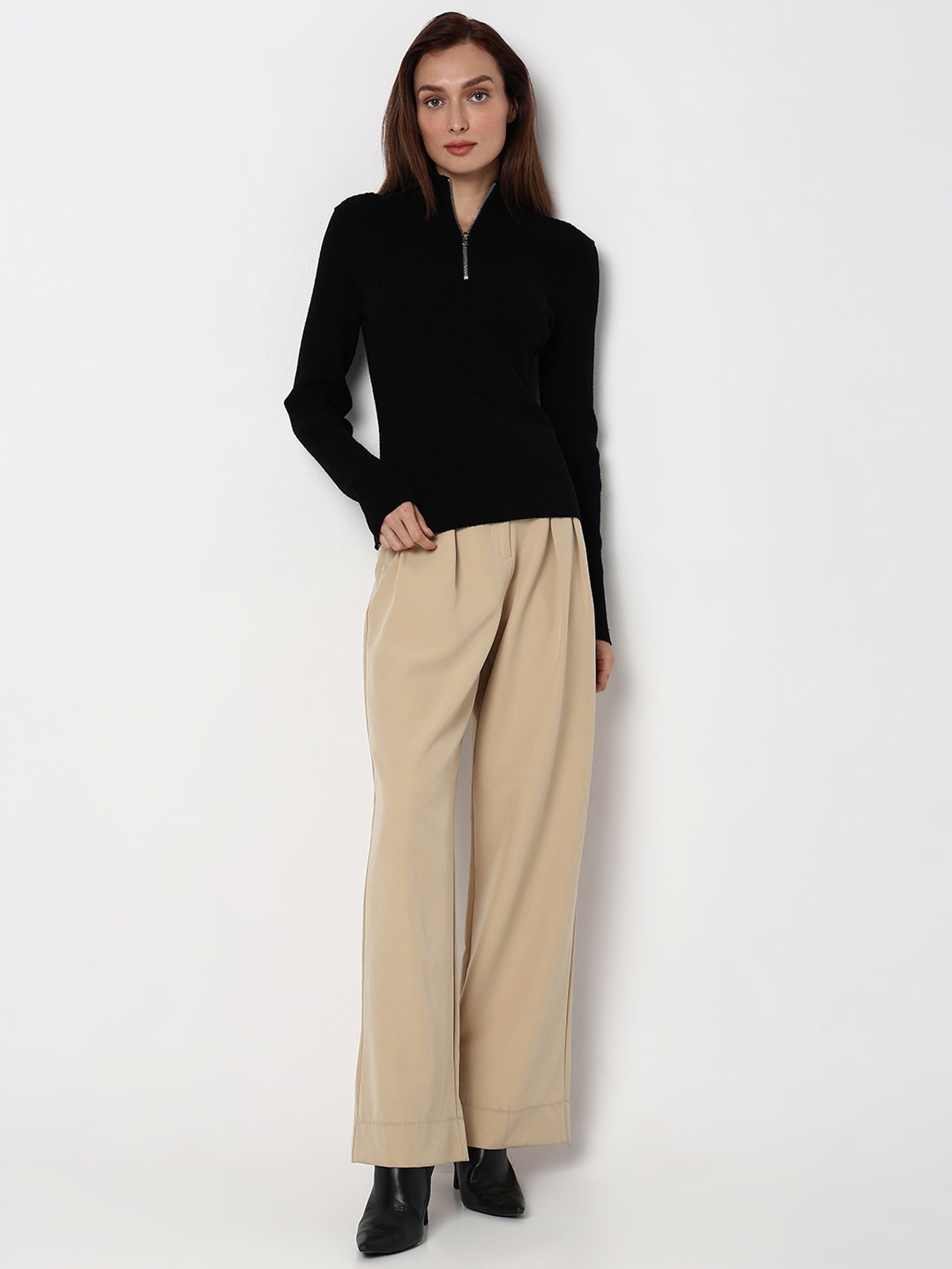 Vero Moda Black Regular Fit Pullover