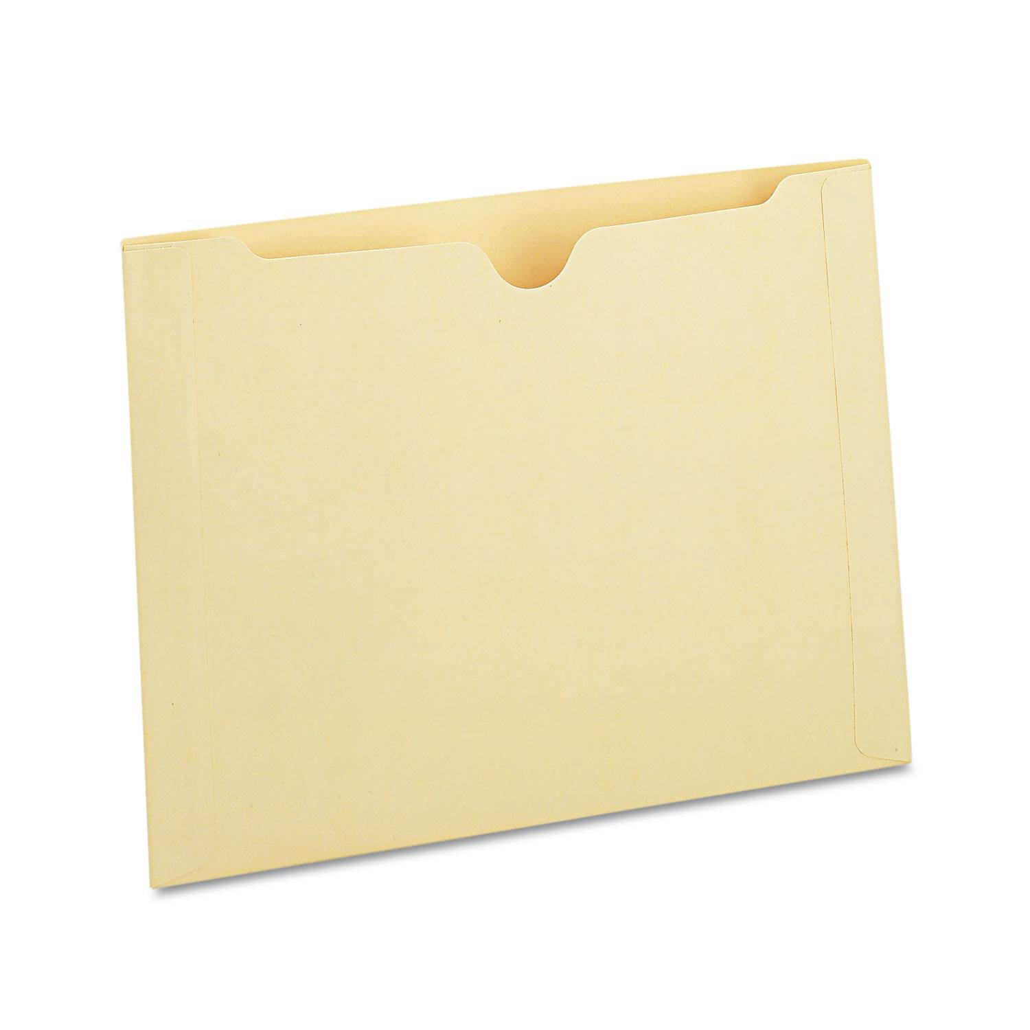 Manila File Jackets With Reinforced Tabs, One Inch Expansion, Legal, 50/box