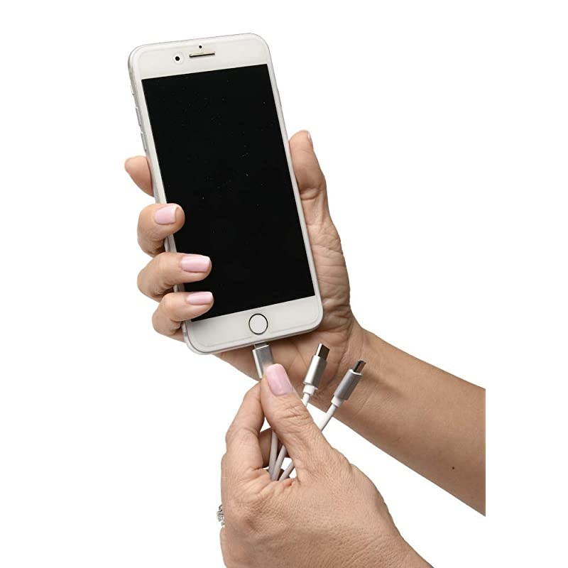 Cell Phone Charger Lock (2 Pack), Compatible with iPhone and Android, Keeps Cellular-Charging Cable and Cube Locked in Place