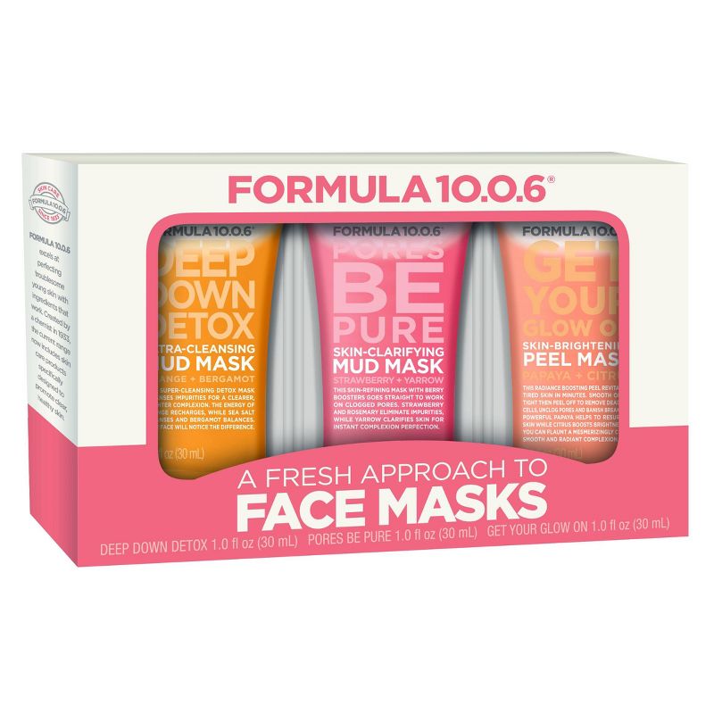 Formula 10.0.6 90 Multi Mask Skincare Set - 3pc