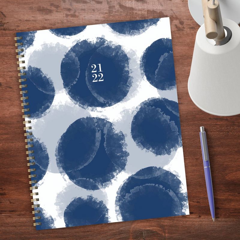 2021-22 Academic Planner 8.5" x 11" Paint Spots Daily/Weekly/Monthly - The Time Factory