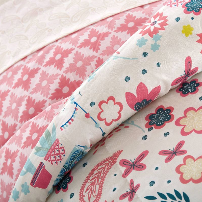 Toddler Llama Comforter Set Peach - Heritage Club