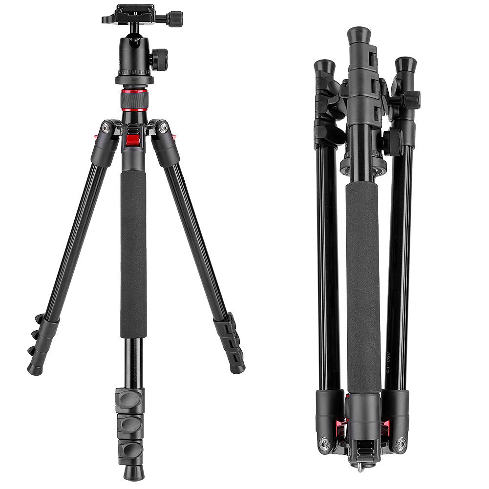Neewer Alluminum Alloy 62 inches/158 centimeters Camera Tripod with 360 Degree Ball Head,1/4 inch Quick Shoe Plate,Bag for DSLR Camera,Video Camcorder,Load up to 17.6 pounds/8 kilograms