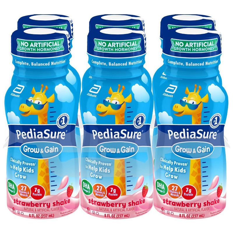 Pediasure Grow  Gain Strawberry Shake - 6pk/48 fl oz