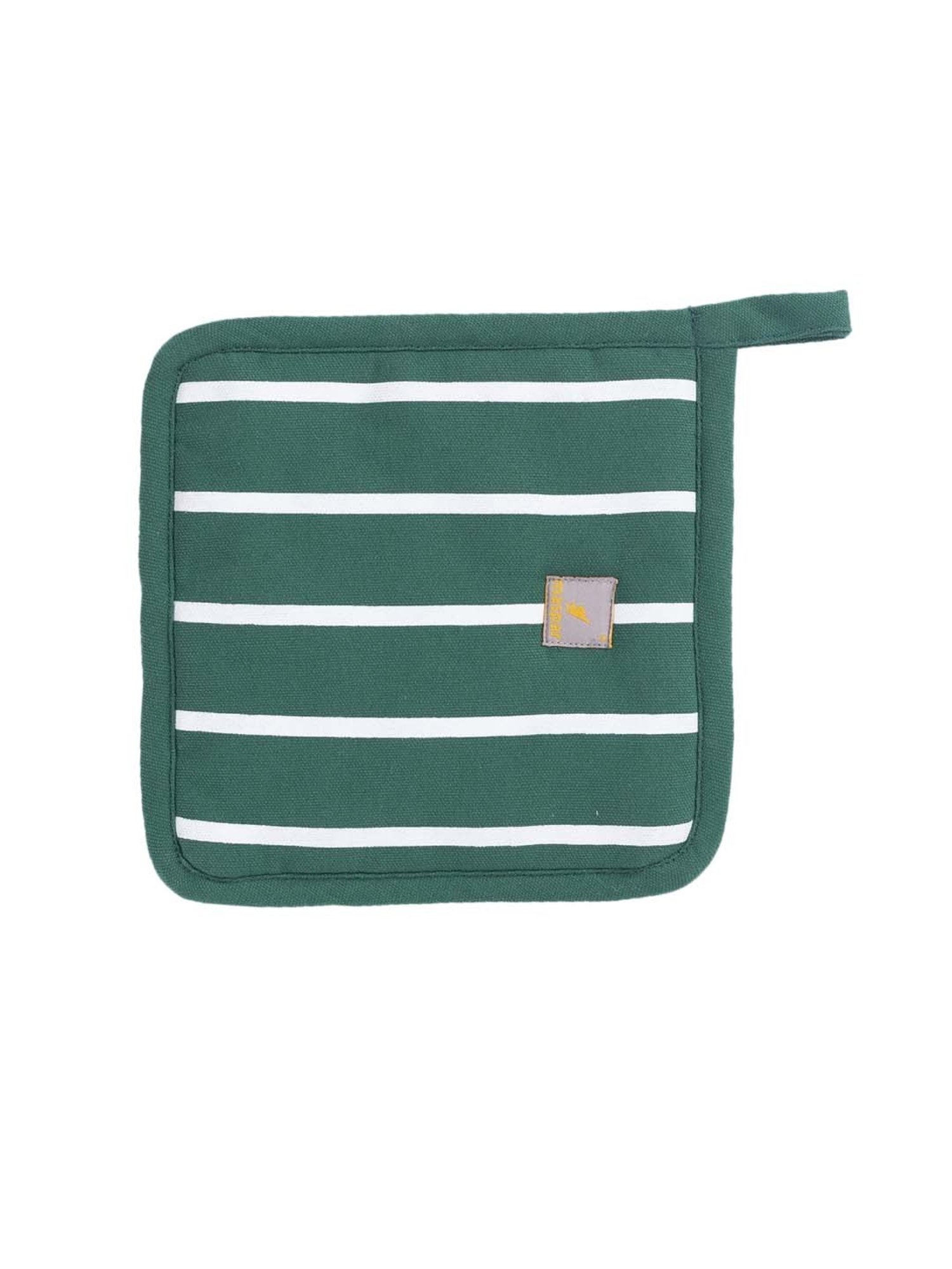 Maspar Green 100% Cotton 225 GSM Pot Holder - Set of 2