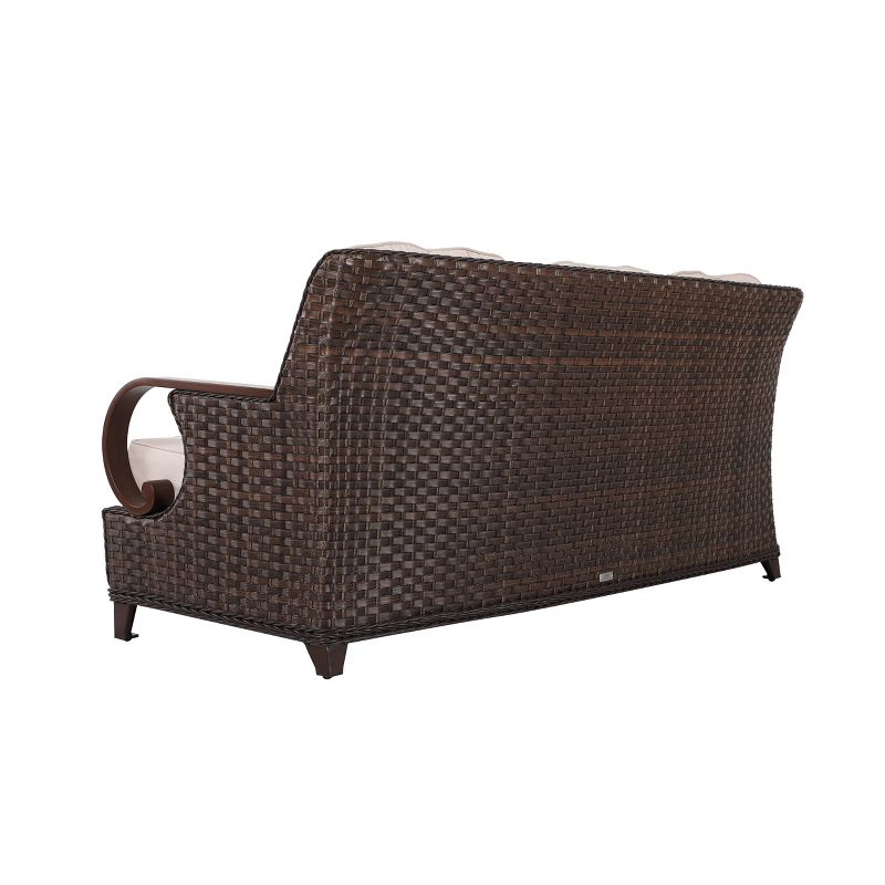 4pc Outdoor Wicker Sofa Set Brown - Nuu Garden