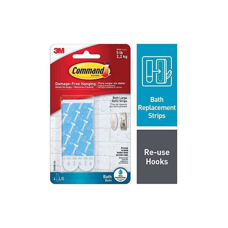 Large Water-Resistant Refill Strips, 4-Strip (24)