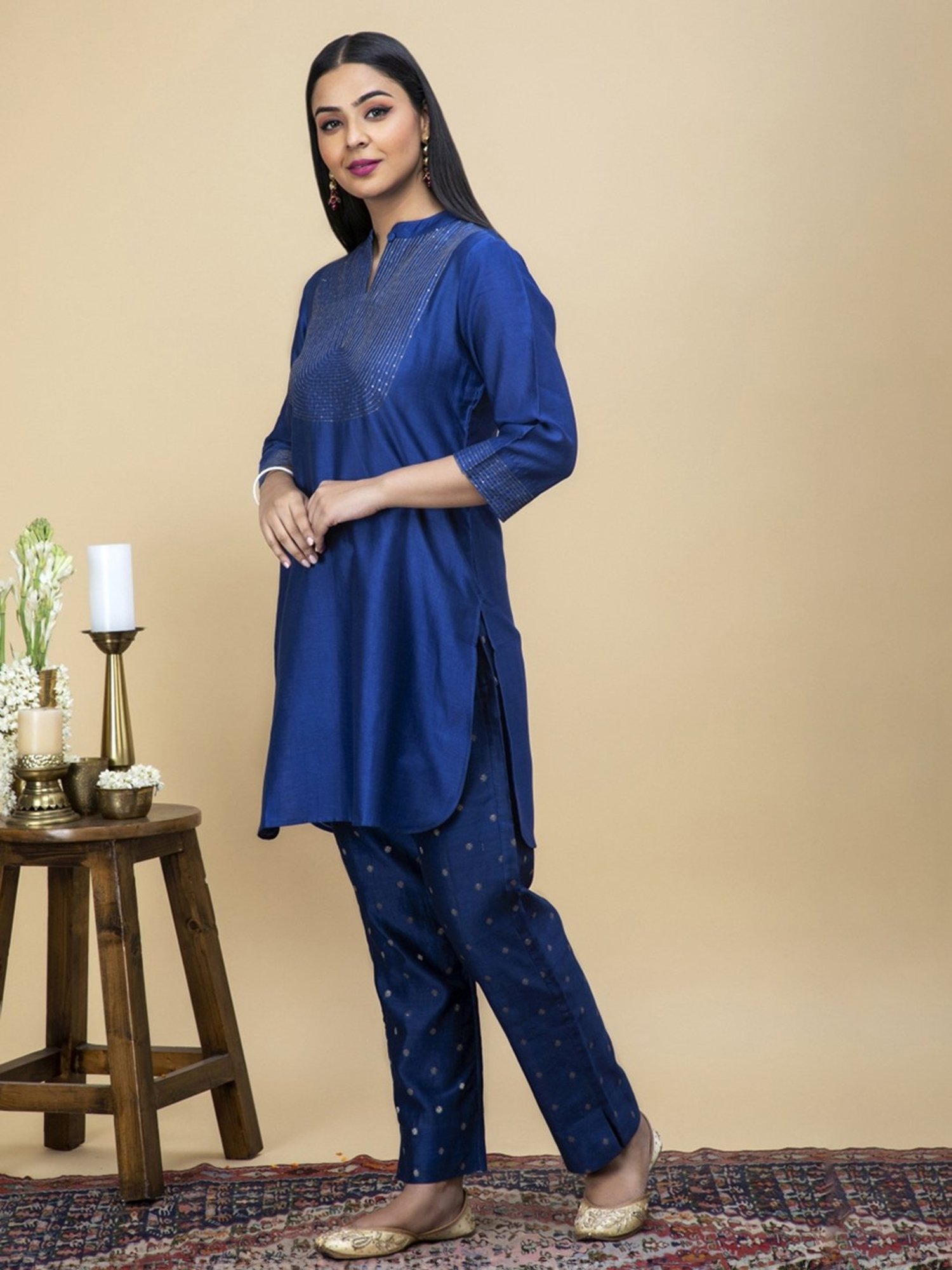 Smriti Gupta Srijana Indigo Tunic
