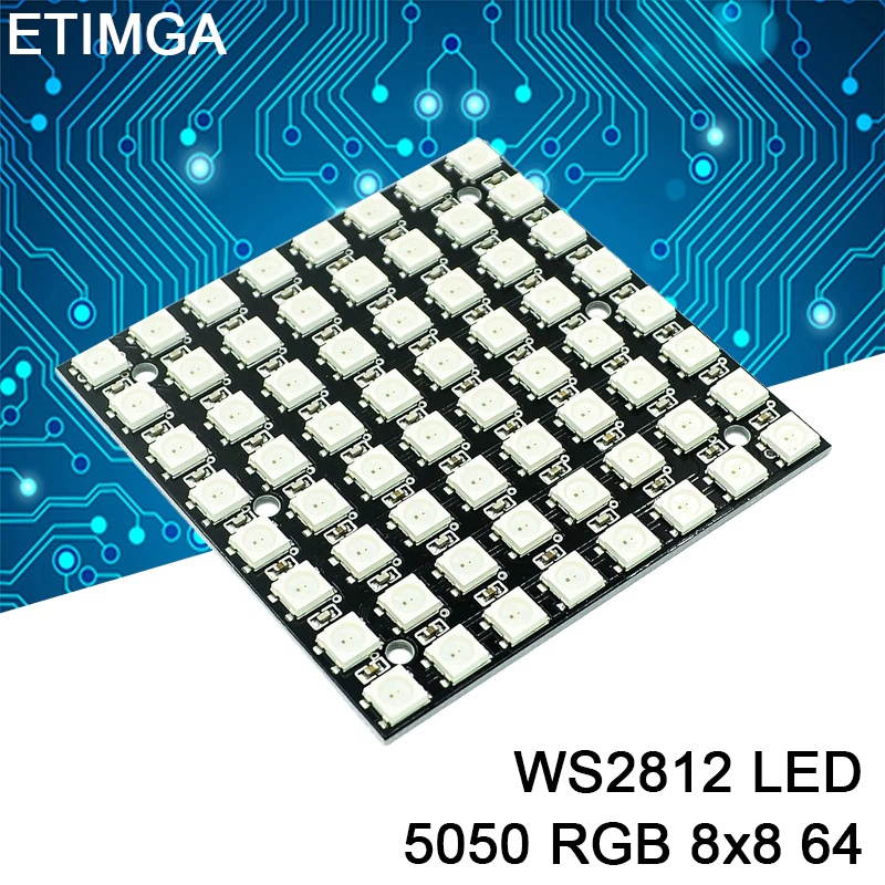 WS2812 LED 5050 RGB 8x8 64 LED Matrix for Arduino