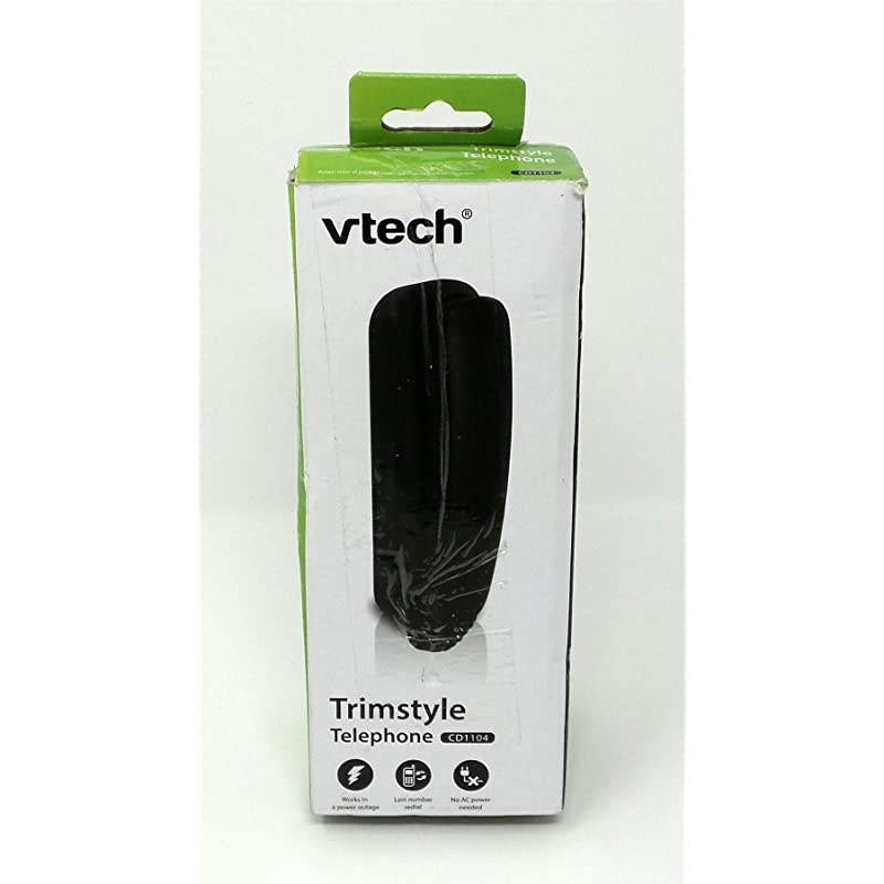 CD1104 TrimStyle Corded Basic Telephone Black No AC Power NeededRedial